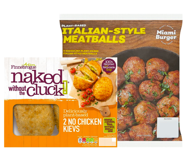 Plant-based meat alternatives from vegan chicken kyivs to plant meatballs